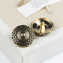 Metal coat windbreaker button button blazer round button for men and women woolen cashmere clothing buckle Joker