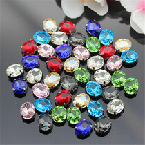 Elliptic glass hand sewing clothes claw drill ladies clothing DIY rhinestones accessories materials