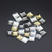 12MM square double hole high grade crystal shirt shirt button sweater decoration button hand seam diamond buckle DIY