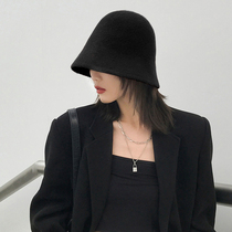 Japan Rosex autumn and winter Joker woolen woolen bucket hat fashion Korean version of tide hat female Bell knitted basin hat