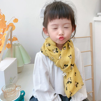Day Department Rosex autumn winter thin silk scarves cotton linen scarves 100 hitch cute cartoon children scarves for men and women