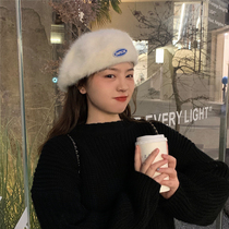 Japan Rosex Korean tide rabbit hair ins beret children autumn and winter fashion wild British painter hat children