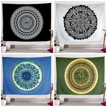 Indian mandala print retro pattern hanging cloth tapestry decorative cloth background cloth living room bedroom wall decoration cloth