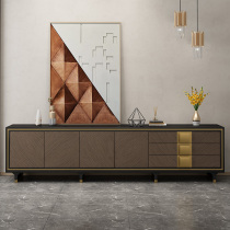 American light and luxurious TV cabinet Type stainless steel TV cabinet rear modern minimalist living-room TV cabinet-like board room furniture