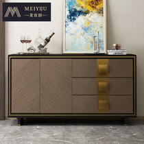 American Light Extravagant PORT STYLE STAINLESS STEEL DINING SIDE CABINET MINIMALIST LIVING-ROOM REAR MODERN NEW CHINESE SOLID WOOD SHOE CABINET