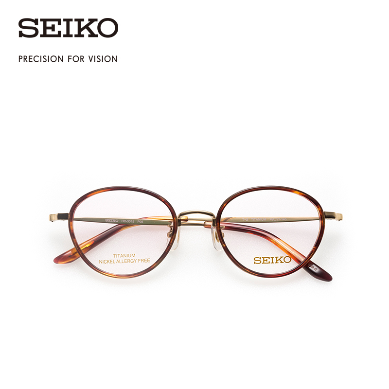 SEIKO Fine Work Glasses Retro Series Neutral Full Frame Fashion Tide Glasses Frame HC3015