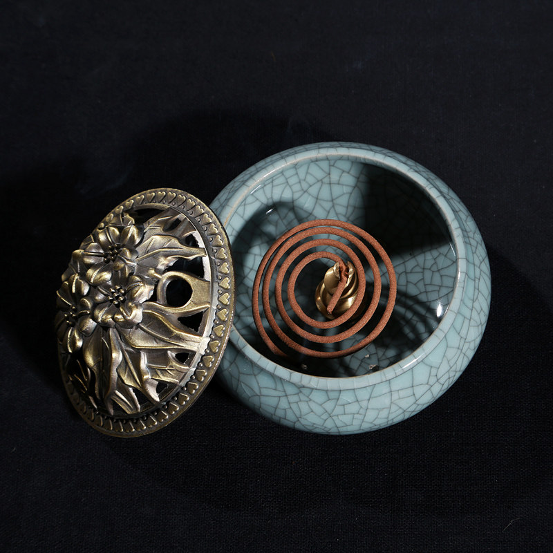 New alloy incense stove Ceramic Buddha Imitation Ancient Alloy Lavender Incense sandalwood Incense Sandalwood Stove Smoked Cilantro-Taobao