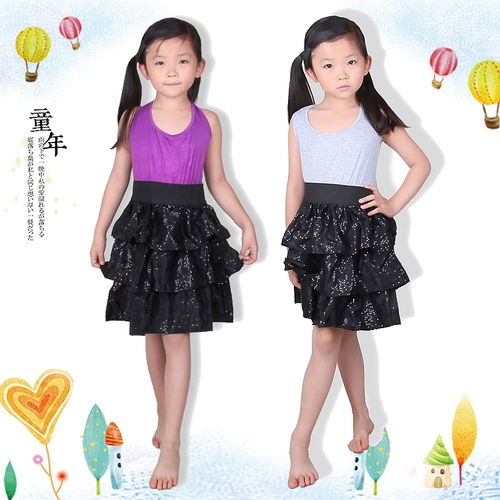 Летние танцующие блестки для ногтей, юбка, топ с чашечками, платье без рукавов