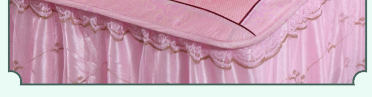 Ba mảnh giường váy mat 1.8m giường gấp có thể tháo rời có thể được rửa sạch-out ren bedspread 2,0 tre ghế băng lụa đôi - Thảm mùa hè chiếu mát 5d