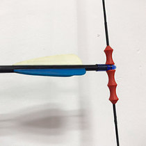 Bow string silicone finger guard silica gel column black pull string guard bow and arrow archery bow string positioning buckle hand guard