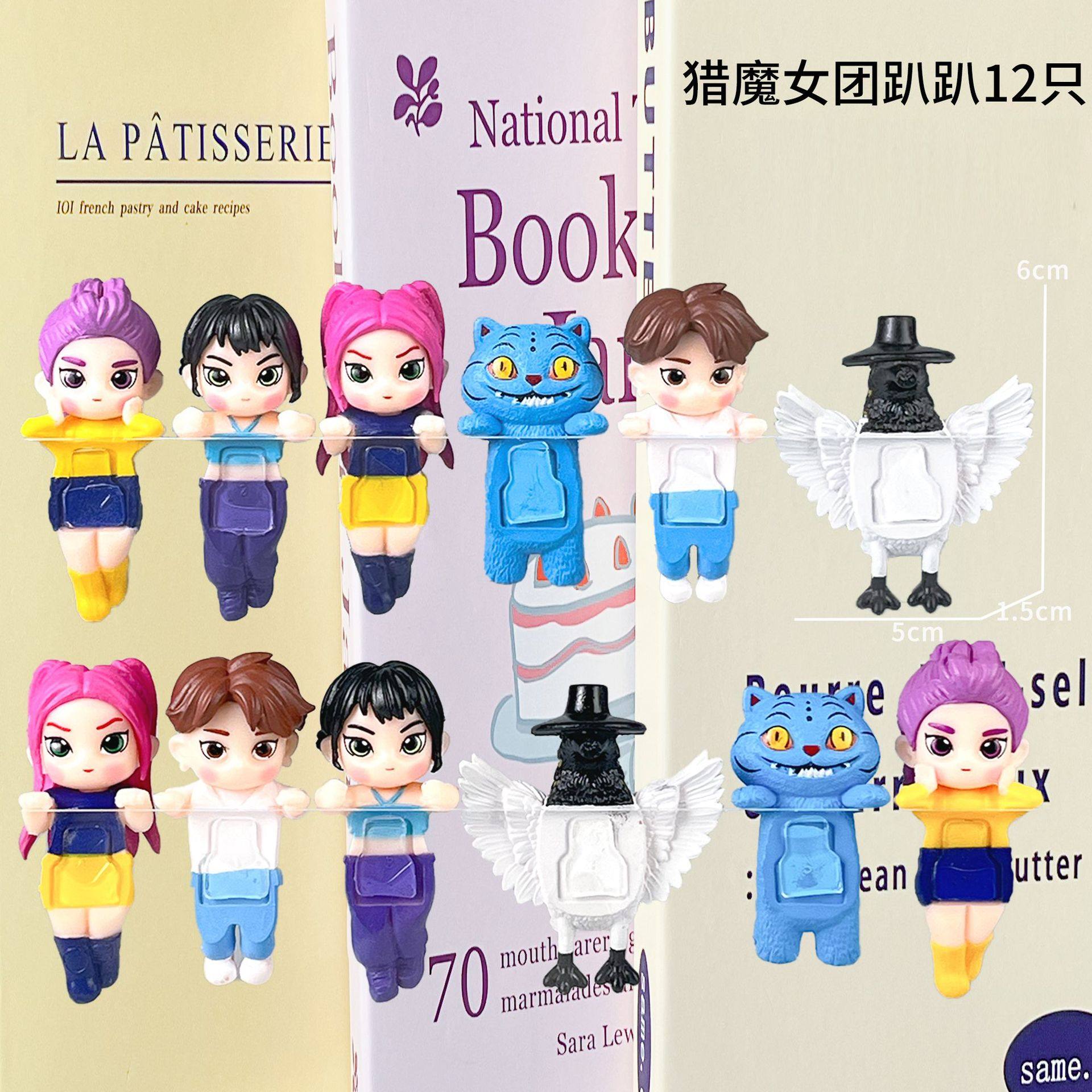 Cross-border S++ new product witch hunter group lying angel doll ornaments desktop chassis trendy toy model hand-made blind box