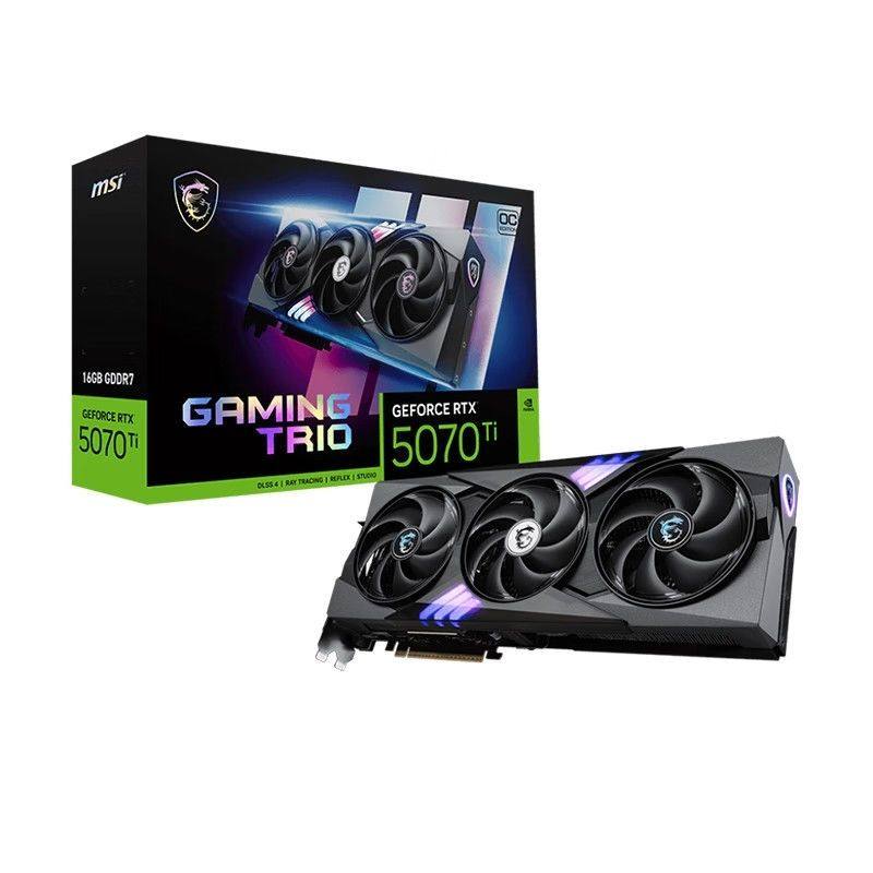 Игровая видеокарта Msi RTX5070TI 16GOC Magic Dragon design игровая видеокарта совершенно новая дискретная видеокарта