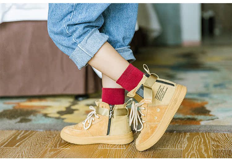 Tất trẻ em mùa đông dày lên ấm áp bé trai và bé gái cộng với vớ cotton không tinh khiết trong vớ khăn ống quần tất cho bé sơ sinh