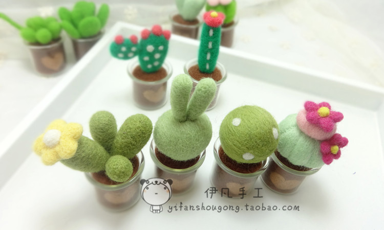succulents Mini nhỏ cây trồng trong chậu chăn cừu chọc vui vẻ handmade DIY gói vật liệu công cụ mới chạy - Công cụ & vật liệu may DIY kéo cắt chỉ may
