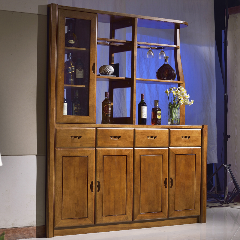 Solid wood room cabinet Chinese modern double-sided entrance foyer cabinet Shoe cabinet Wine cabinet Decorative cabinet Living room partition cabinet