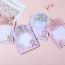 Student Creative Cute Cartoon Teenage Girl Hearts Unicorn Pony Poo Sign Paper Tennis Red Bens Message Strip Board Clip