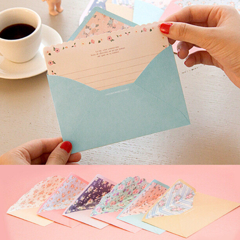 Korean cute flower envelope letter paper set simple Japanese love letter ins student cartoon school celebration gift