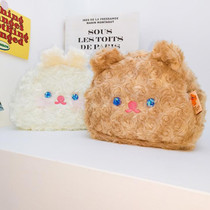 61 Childrens Day Teenage Hearts Cute Plush Pen Bags Day of Chains Large-capacity junior high school students stationery collection