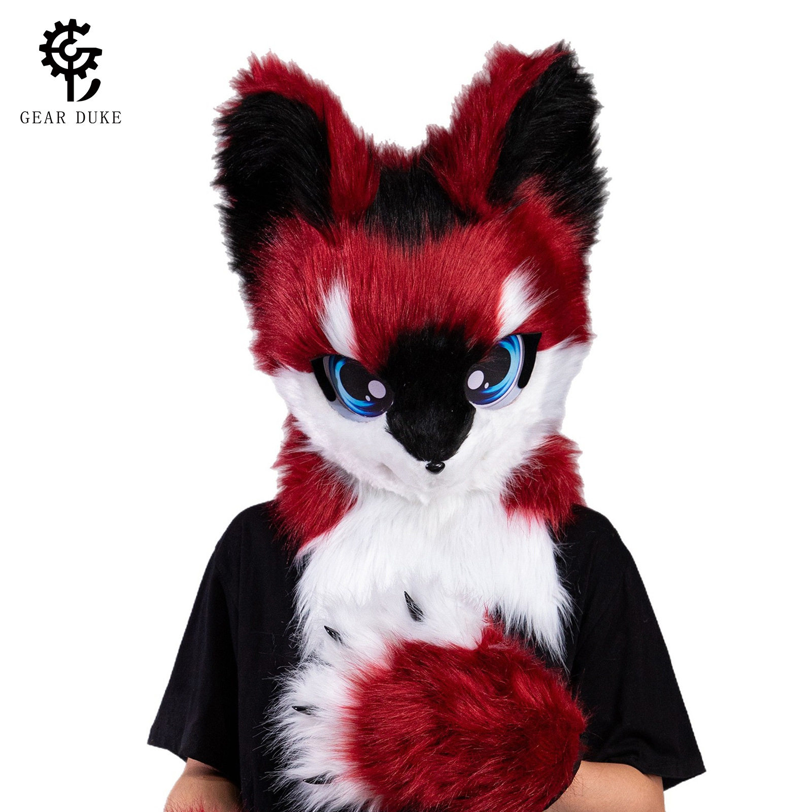 跨境可穿戴卡通兽头 Furry狼头面具，漫展COS必选毛绒头套_COSPLAY配件_淘宝游戏网