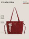 Ctlnokegin Seaweed Pattern Tote Bag Women's New Wedding Bag Bridal Bag Large Capacity Single Shoulder Work Clothing Bag