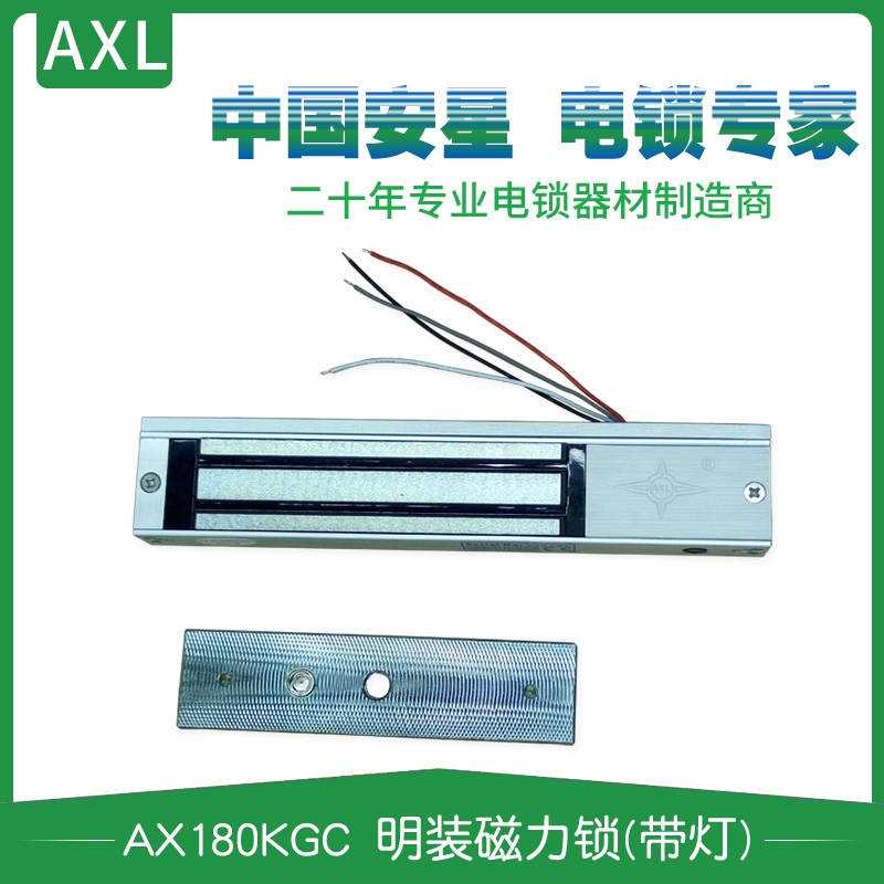 Amstar Ming fit magnetic lock 180KG400Lbs single door double access door magnetic lock 12V hanging mounted fireproof door magnetic lock