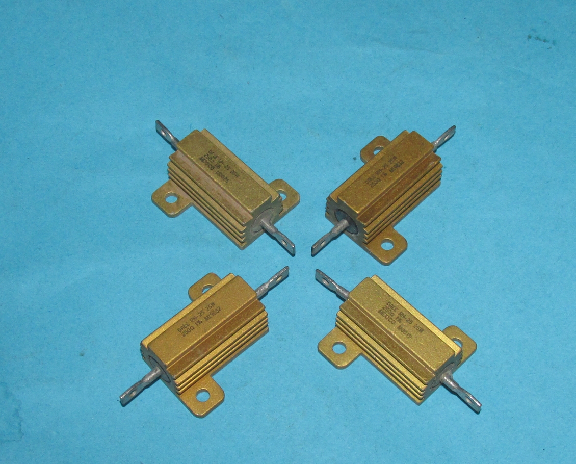 United States DALE Resistance 0 1 Euro to 500 20W 20W 25W Import dismantling machine High power aluminium shell resistance-Taobao