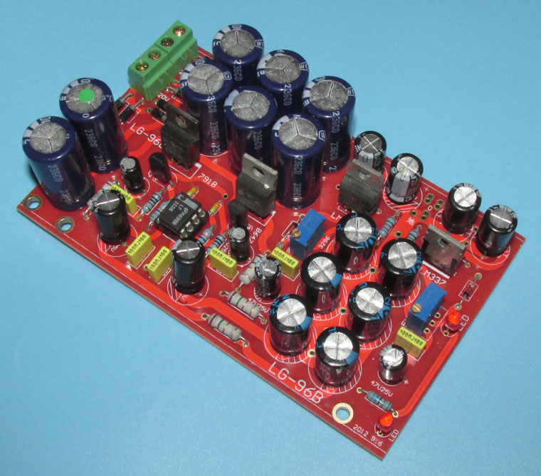 Two-stage series stabilized DC power supply board dual AC 18V power supply ± 15V stabilized output LG-96B