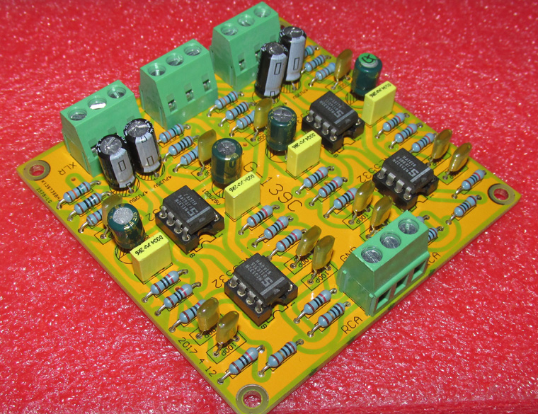 Balancing XLR trans - end RCA output dual - line board with superior performance LG139C