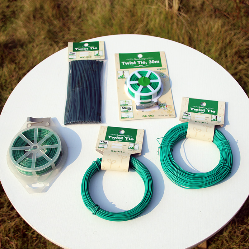 Miaosheng horticultural tie wire plant-shaped soft iron wire tie wire strapping bracket fixed climbing rattan plastic-coated wire