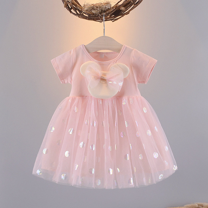 Girl Princess Dress Summer Dress 2022 Small Baby Foreign Dress Girl Dress Girl Summer Child Skirt Fluffy Yarn