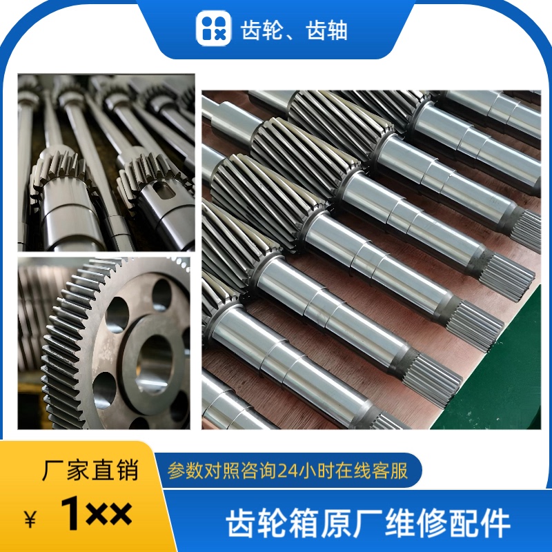 Professional Repair of Double-Screw Extrusion Granulators, Model 3550 65 75Ab, Gear Shaft Reduction Gearbox Parts