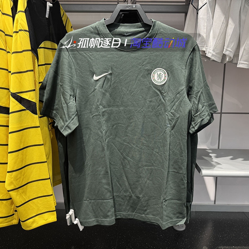 Nike Men's Chelsea Football Casual Sports Quick-Drying Sweat-Wicking Round Neck Short-Sleeve T-Shirt Ib0120-371