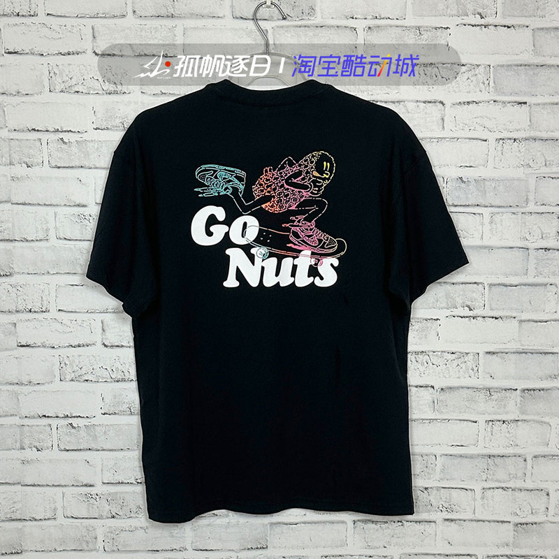 Nike Men's Summer Sb Outdoor Skateboard Printed Casual Sports Pure Cotton Short-Sleeved T-Shirt Hm4457-010
