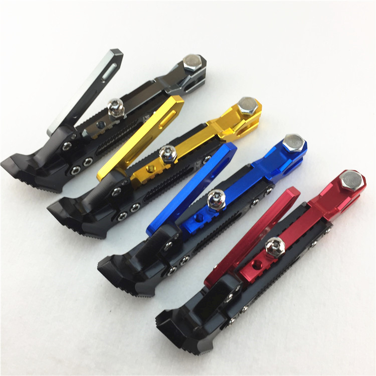 CNC adjustable small tripod side support side support parking aluminum alloy electric motorcycle M3 monkey battle speed