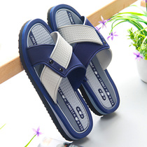 Crystal Lie cool slippers mens thick bottom room outside wearing non-slip massage bottom house with bathroom bath light foam bottom