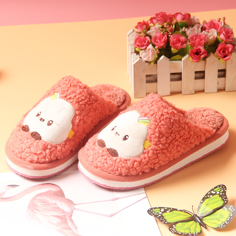 New children's cotton slippers boys home non-slip girls indoor big children's warm slippers cute boys and girls winter
