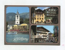 austria blank old postcard st wolfgang scenery