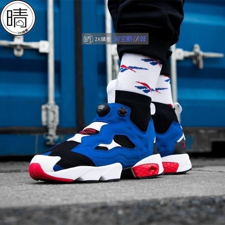 【Zk Qingmo】Reebok Insta Pump Fury Ultk Cn0135 Sock-Style Inflatable Running Shoes