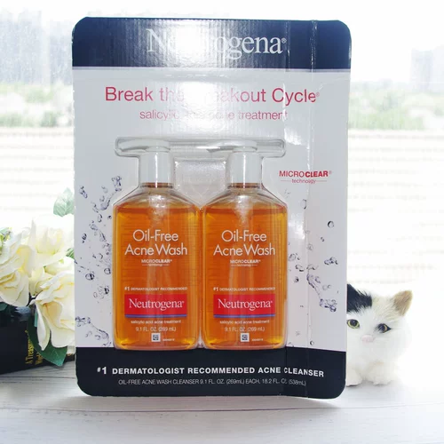 Очищающее молочко с салициловой кислотой от черных точек, США, анти-акне, 269 мл, контроль жирного блеска, сужает поры