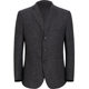 Middle-aged and elderly men's loose brand suit jacket business casual three-button wool solid color one-piece suit jacket