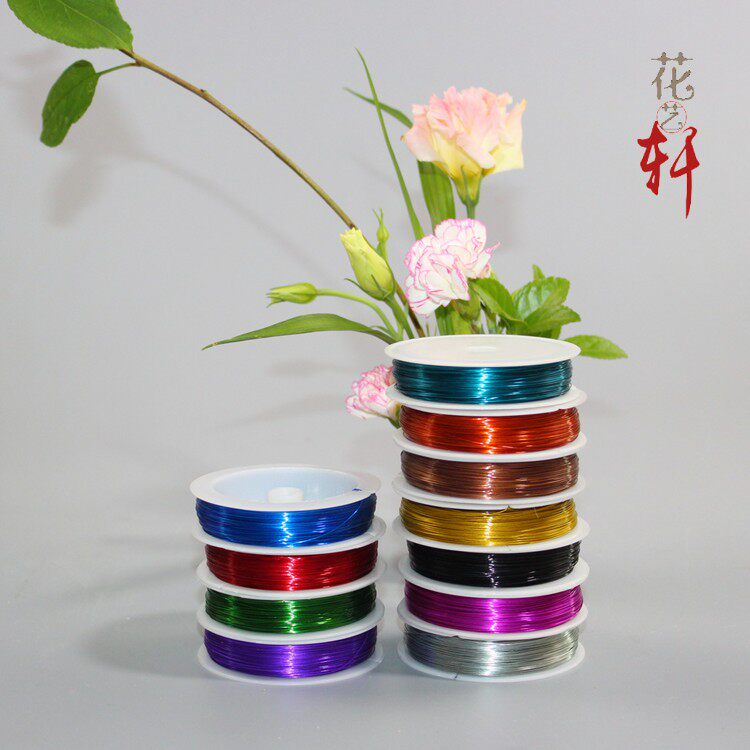 28# color thin wire handmade flower arrangement auxiliary supplies small handicraft tying filament