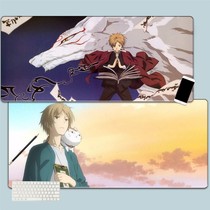 Natsume friends tent oversized mouse pad Cat teacher Guizhi Cute girl heart computer desk pad Keyboard pad