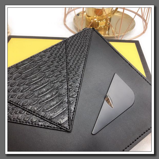Little Monster Eye Clutch 2018 New Leather Envel Ly hợp Túi thông thường Dung lượng lớn Ly hợp Túi da Nam và nữ - Túi của con người túi xách chanel