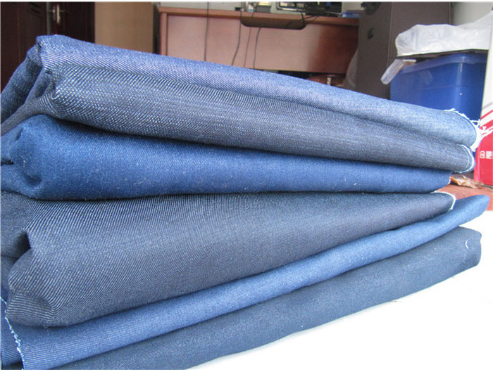 Rõ ràng vải denim vải nặng giẻ rách vải thủ công đàn hồi vai nhỏ trở lại ví Nhật Bản vải tự làm cotton vải