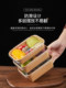 Disposable Lunch Box, Light Meal Bento, Kraft Paper Packaging Box, Food-Grade, Microwaveable, Picnic Box