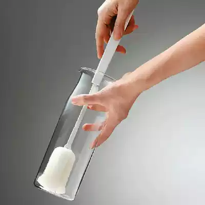 Japanese retractable long handle Cup brush sponge brush bottle cleaning brush kitchen water Cup cleaning brush Cup artifact