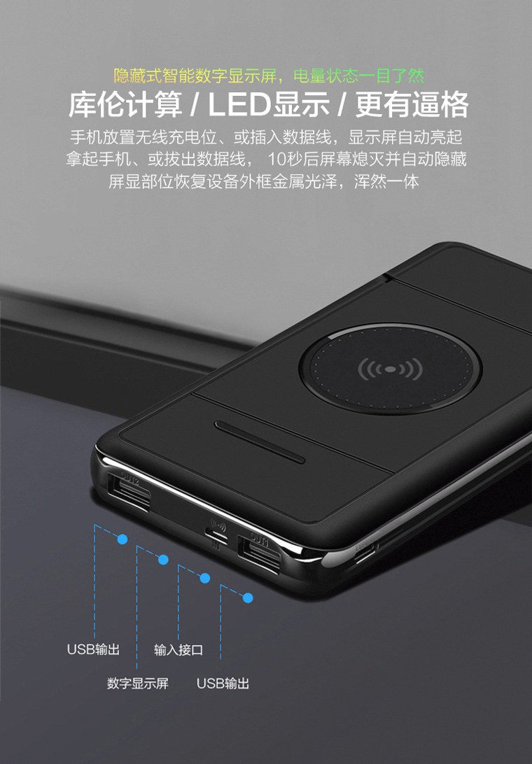 Stented điện không dây sạc Po triple đa chức năng iphone điện thoại di động x sạc nhanh - Ngân hàng điện thoại di động pin sạc dự phòng xiaomi