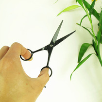 Makeup artist special stainless steel frosted black scissors beauty mesh with double eyewear and straight scissors not stained with scissors