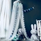 giường ins trẻ em công chúa lớp vỏ lưới gió Bắc Âu lưới màu hồng trẻ em trai và trẻ em gái ở rèm góc mầm non vòm đọc - Bed Skirts & Valances rèm ngăn giường