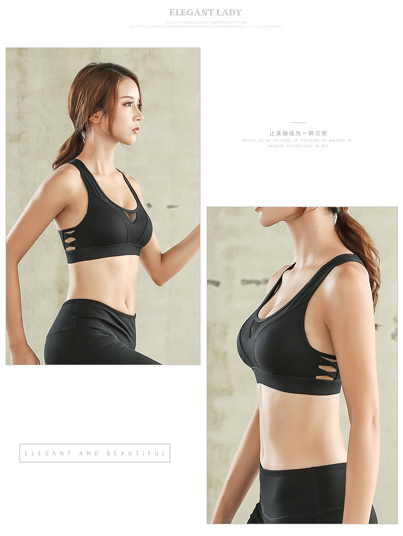 Chạy áo ngực thể thao cường độ cao tập hợp áo rập khuôn đồ lót yoga hỗ trợ cao áo ngực nữ chuyên nghiệp trang phục tập yoga cho nữ
